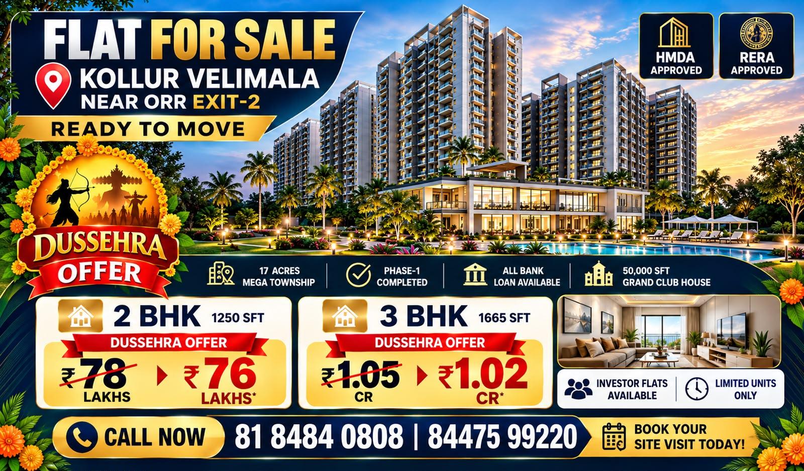 Exterior of Dussehra Special Offer – Kollur Velimala Flats